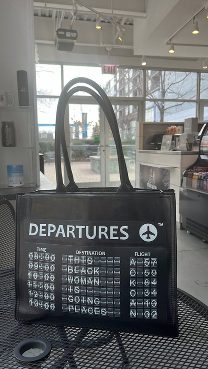 Departures Tote in Vegan Leather