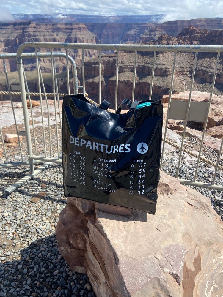 Departures Tote in Vinyl