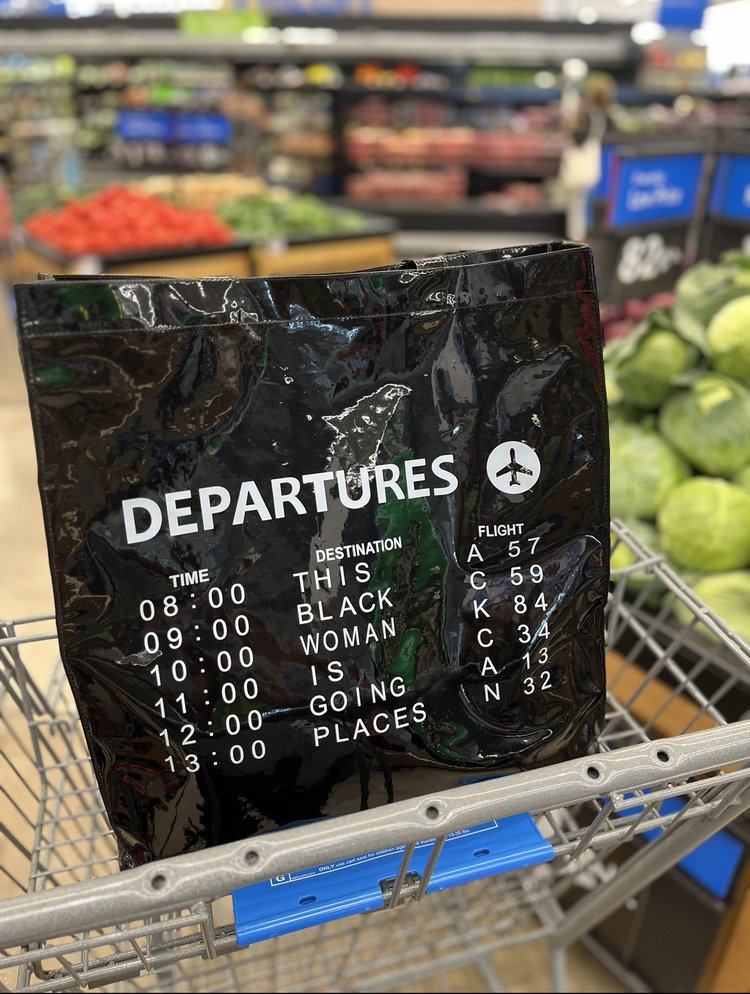 Departures Tote in Vinyl