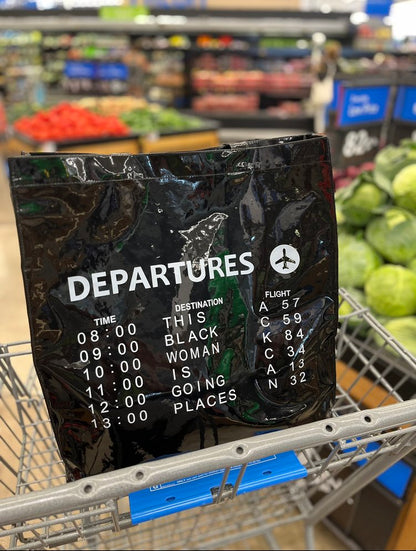 Departures Tote in Vinyl